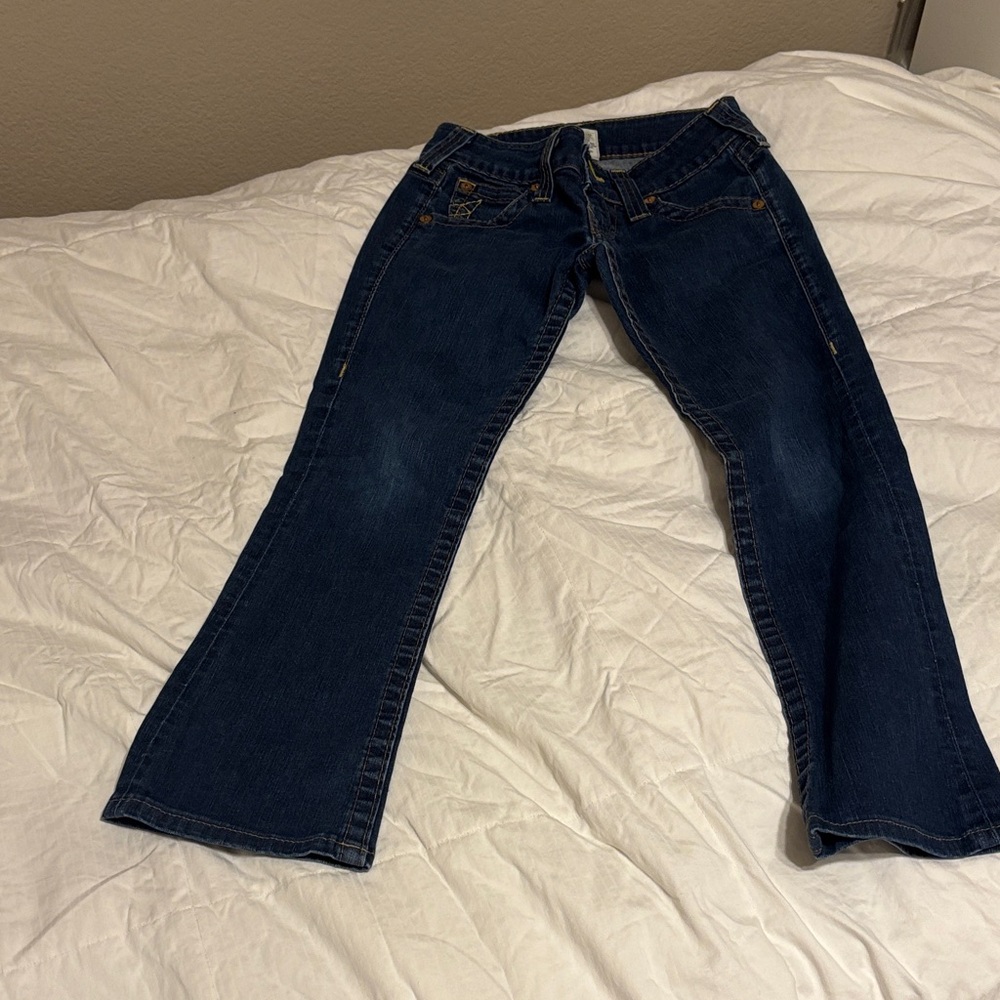 True Religion Dark Blue Flare Jeans